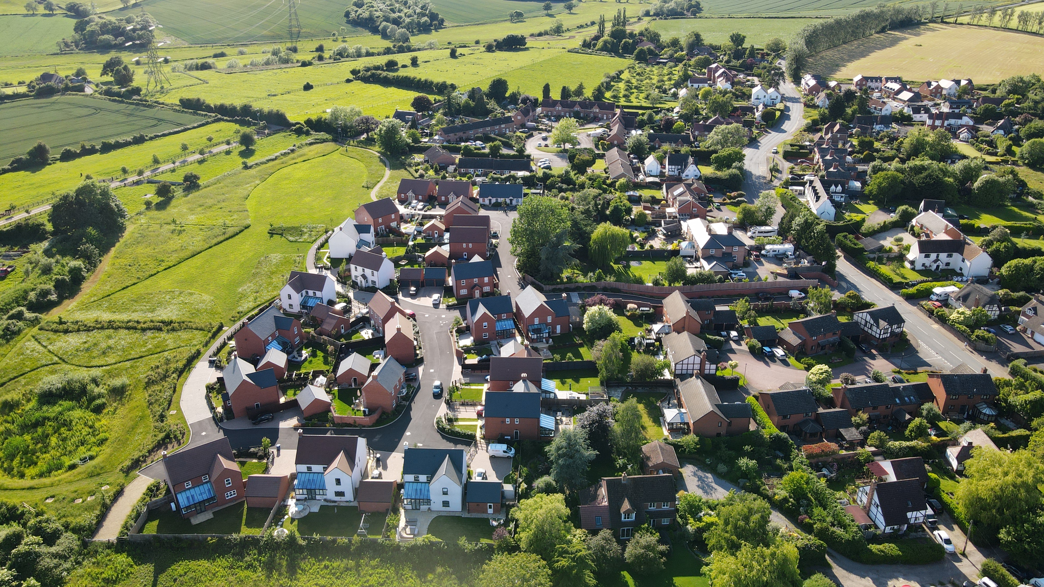 Drone view of Rectory Close Masiemore
